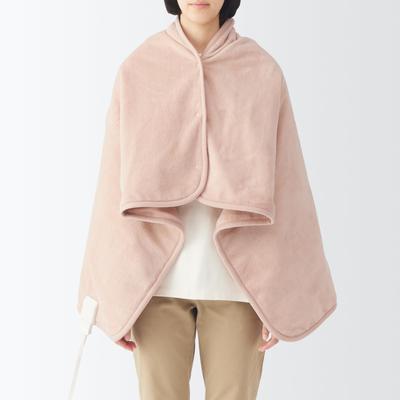 MUJI Wearable Electric Blanket, Smoky Pink, Width 130 X Depth 80cm, MJ-EHB13SPKP/84390937