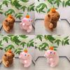 Adorable Cute Plush Capybara Bubble Blowing Keychain Soft Toy For Animal Lovers