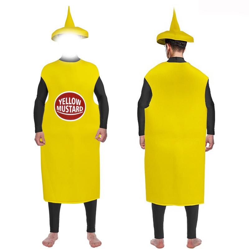 Halloween Mardi Gras Ice Cream Doll Cosplay Ball Stage Uniform Adult Cake Hat Show