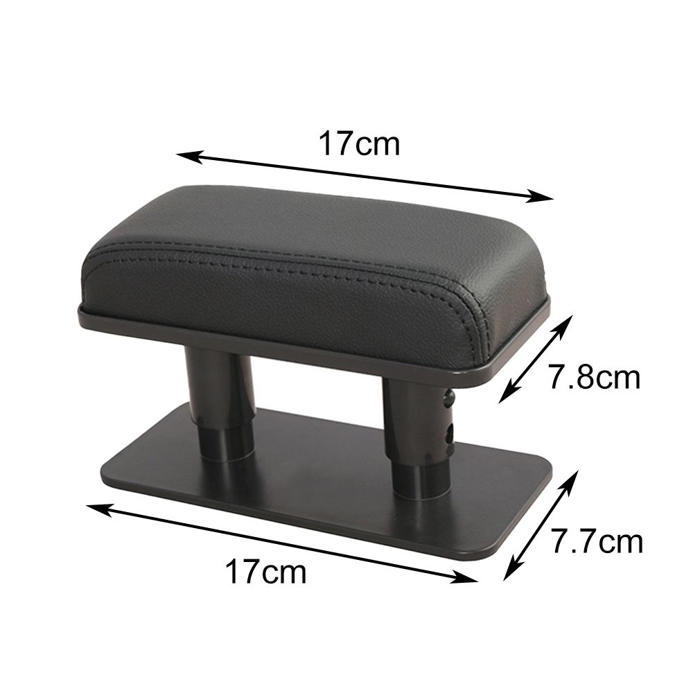 Arm PU Leather Liftable Auto Arm Rest Pad Car Armrest Holder Adjustable Height Left Elbow Rest
