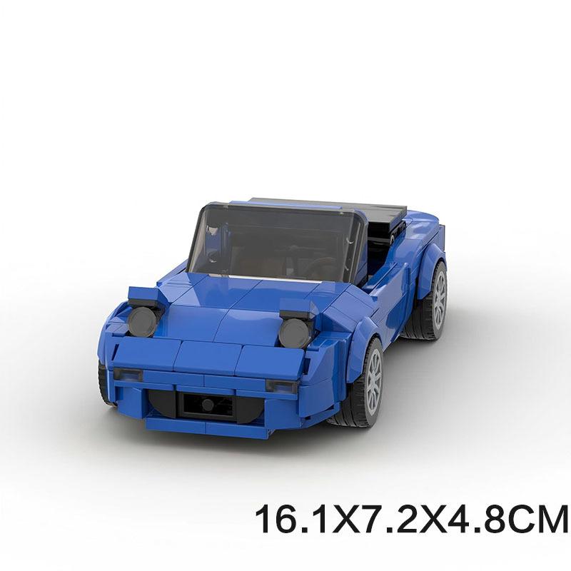 

Small Particle M Compatible Car Model Mazida Eight Grid Car Diy Toy Racing