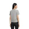 Calvin Klein Cotton Slim Fit Embroidered Breathable Round Neck Short Sleeve T-Shirt Women Tops Hero-Gray 40WH105-CVP