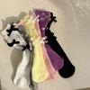 Korean Chic Calf Sock for Kids Girl Sweet Fashion Bow Heart Style Sock Spring Soft Cotton School Girl Pile Socks