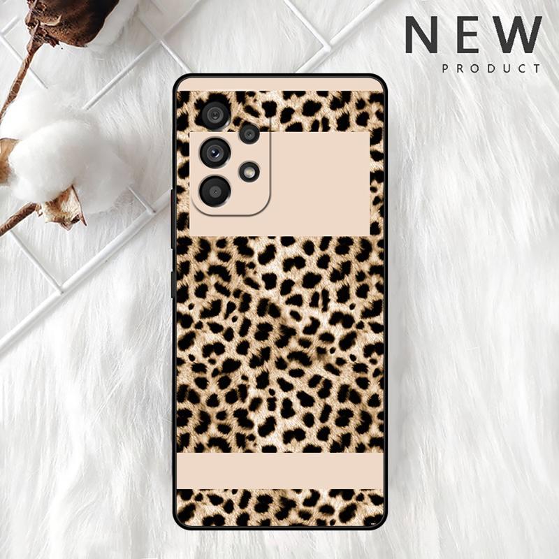 Tiger Leopard Print Case For Samsung Galaxy A54 A52 A14 5G A53 A12 A13 A71 A23 A34 A33 A21s Phone Cover