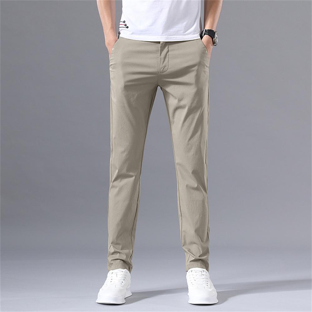 Frühling Herbst Dünn Schlank Herren Freizeit Hosen Klassisch Business Baumwolle Stretch Golf Hosen Koreanische Mode Herren Kleidung Hosen 36 khaki