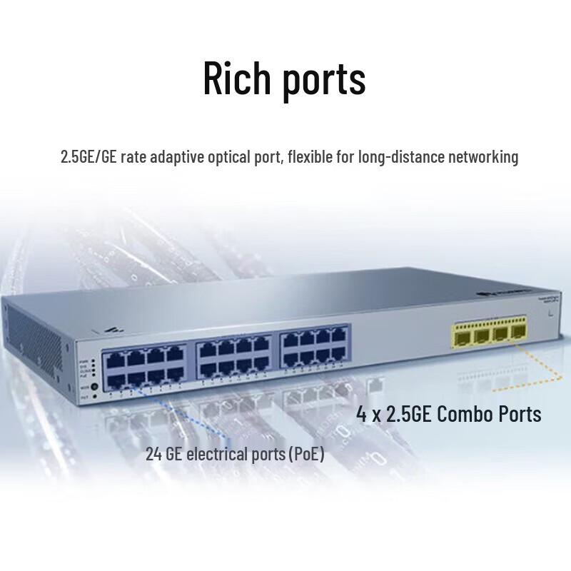 Huawei Kunlun S220S-24P4J Managed Gigabit PoE Switch