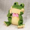 27cm Cute Animal Frog Plush Doll Cartoon Gentleman Bow Tie Guitar Frog Reptile Plush Toy Home Decoration Gift For Children