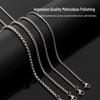Stainless Steel Square Pearl Chain 3MM Titanium Steel Couple Necklace