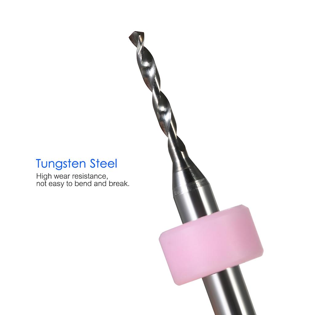 10pcs Tungsten Carbide Micro Drill Bits Set Engraving Tools for PCB Circuit Board