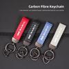Carbon Fiber Car Keychain Key Rings Chains Accessories For Dacia Logan Sandero Duster Lodgy Spring Jogger Dokker Stepway Bigster