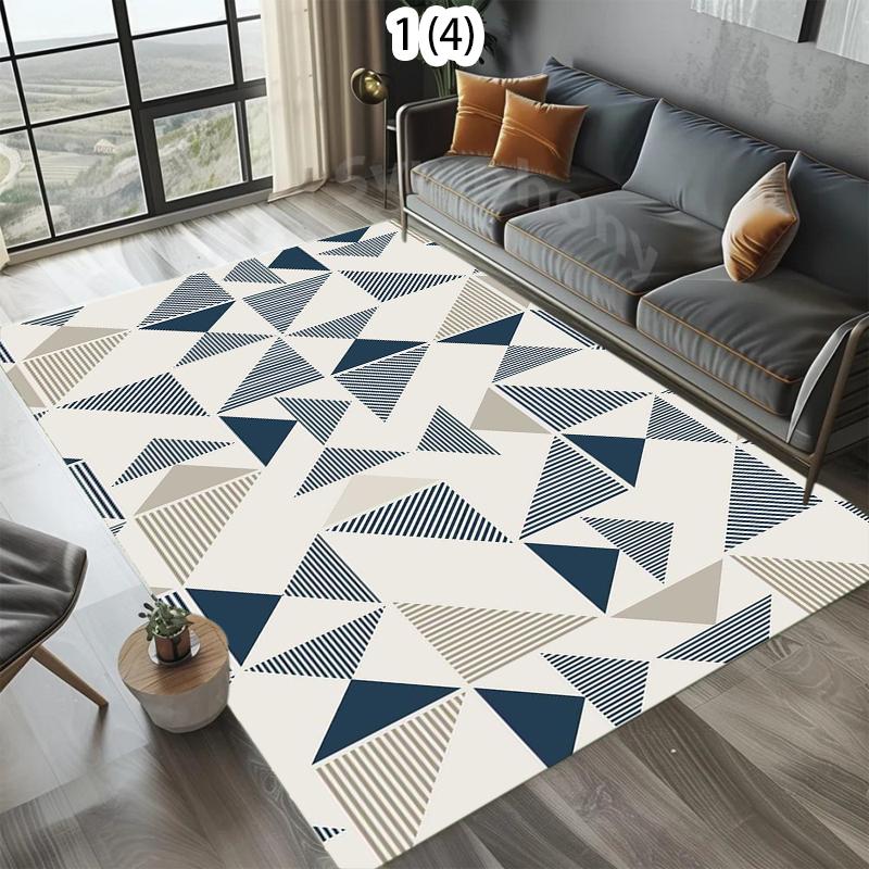 Vintage Spliced Carpet That Can Be Soft This Geometric Bedroom Carpet Is Suitable for Home Bedroom and Living Room Decoration