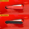 2PCS Real Carbon Fiber Car Door Handle Decoration Sticker For F-Type 2013-2022 Car Exterior Accessories