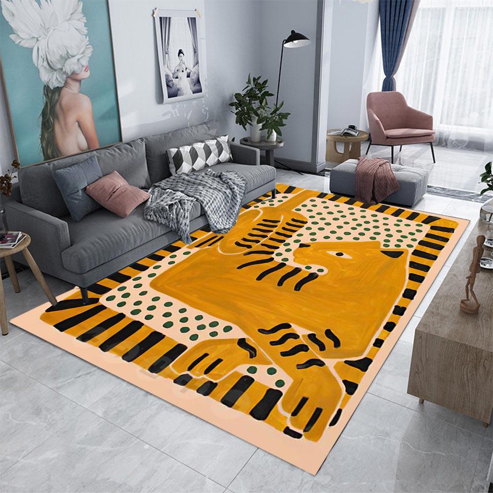 Ancient Egyptian Abstract Carpet for Living Room Bedroom Rug Kitchen Door Kids Unslip Floor Mats Photography Props Alfombra Rug