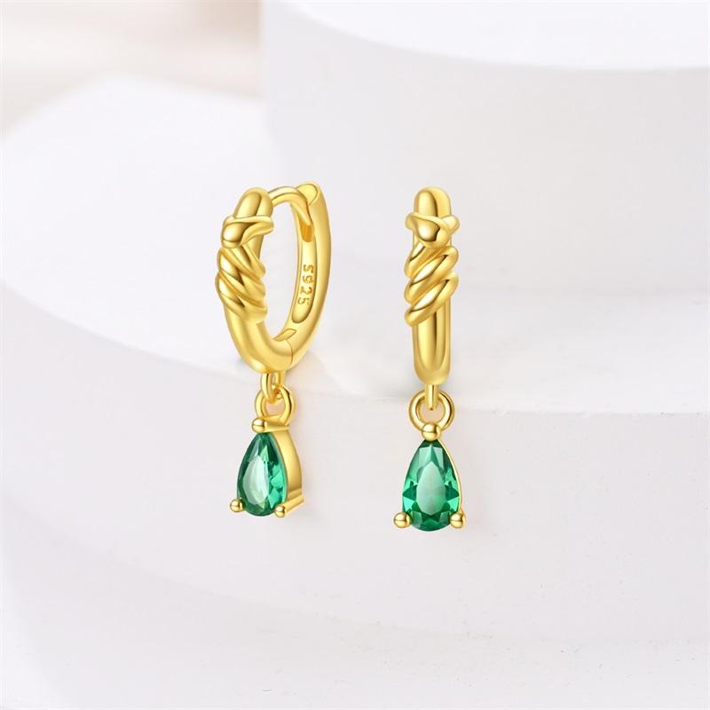 Women's Simple 925 Silver Round Earrings, Snake Design, Elegant And Luxurious, New Jewelry Temperament Girl Daily Wear Earrings