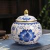 Ceramic Ginger Jar Decor Jar Big Belly Household Enamel Half Pound Sealed Jars Tea Canister Versatile Storage Jars Home Decor