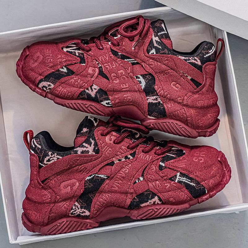 22 повседневная обувь мягкая подошва уличная походная обувь студенческая молодежная натуральная удобная беговая обувь 39 красный