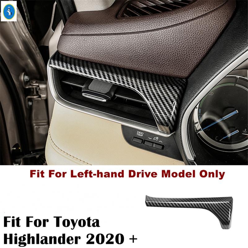

Auto Left Side AC Air Outlet Conditioning Cover Vent Decor Trim For Toyota Highlander - 2024 Carbon Fiber Look Accessories