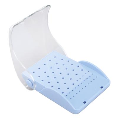 Dentalbohrer Autoklavierbarer Koffer Organizer Rechteckig 60 Löcher Bohrer Reinigungs Halter Box für Dental