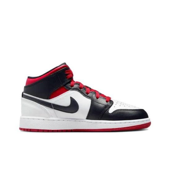 Air Jordan 1 Mid GS Gym Red Black Toe Mid-top Retro Sneakers DQ8423-106