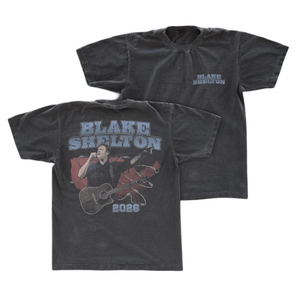 Blake Shelton Live in Las Vegas 2026 T-shirt Unisex T-Shirt S