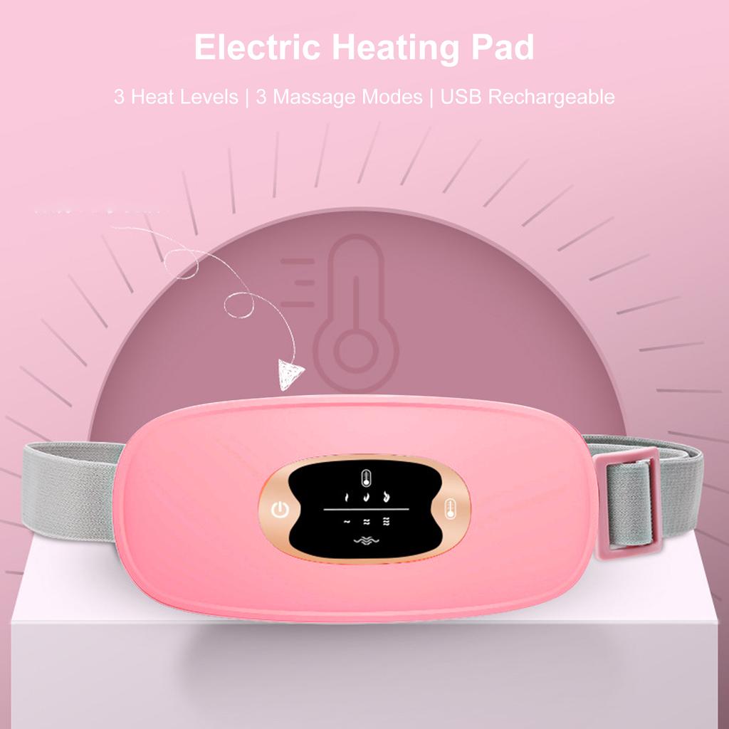Portable Cordless Heating Pad Belt Electric Waist Belt Device for Women Waist Massager Stomach Waist Belly Uterus