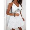 Rochie Maxi Jacard cu Bretele Decupate și Broderie, fără Mâneci, pentru Femei, Stil European American