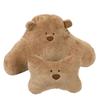 Cartoon Bear Headrest & Neck Pillow: Cute Plush Lumbar Support for Comfortable Car Rides