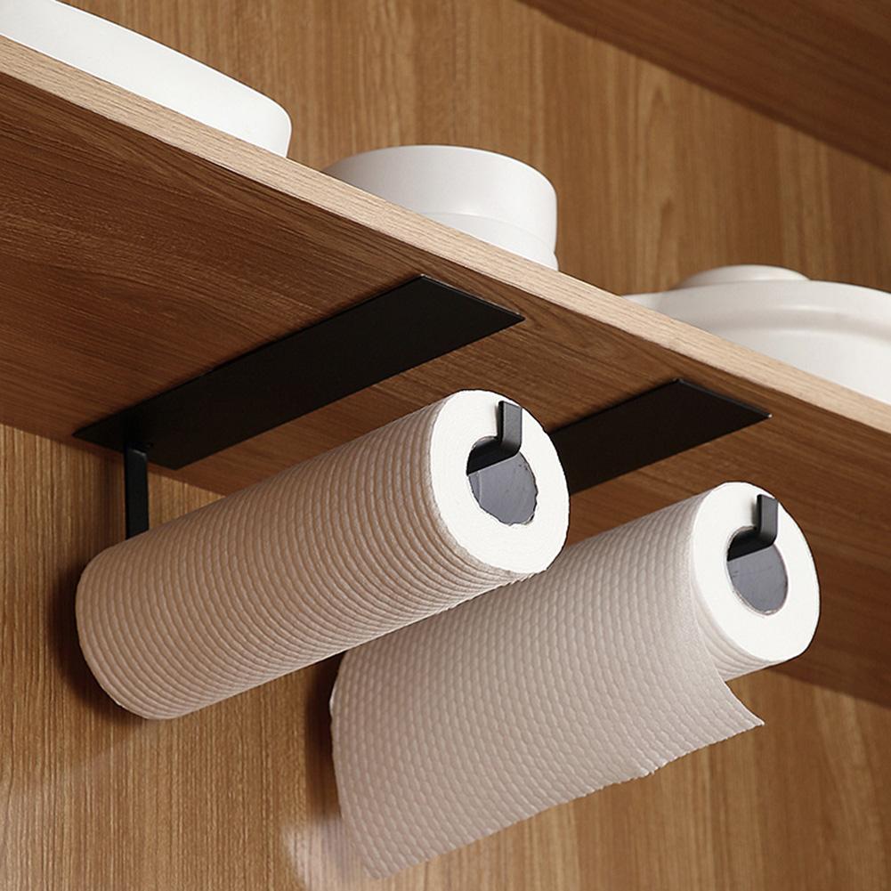 Wandmontage Rollenpapierhalter Stanzfrei Badezimmer Küche Tissue Handtuchhalter