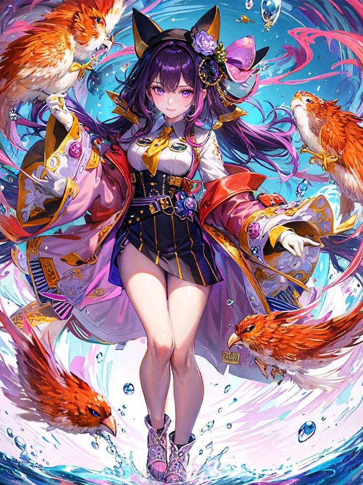 

Новая Япония Аниме 5D DIY Алмазная Картина Мозаика Вышивка Мультфильм Девушка Алмазная Вышивка Крестом Домашнее Украшение Подарок Full Round 20x30CM