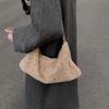 Korean Fashion Hit Soft Waxy Plush Bag Women's New High-end Fluffy Western-style One-shoulder Cross-body