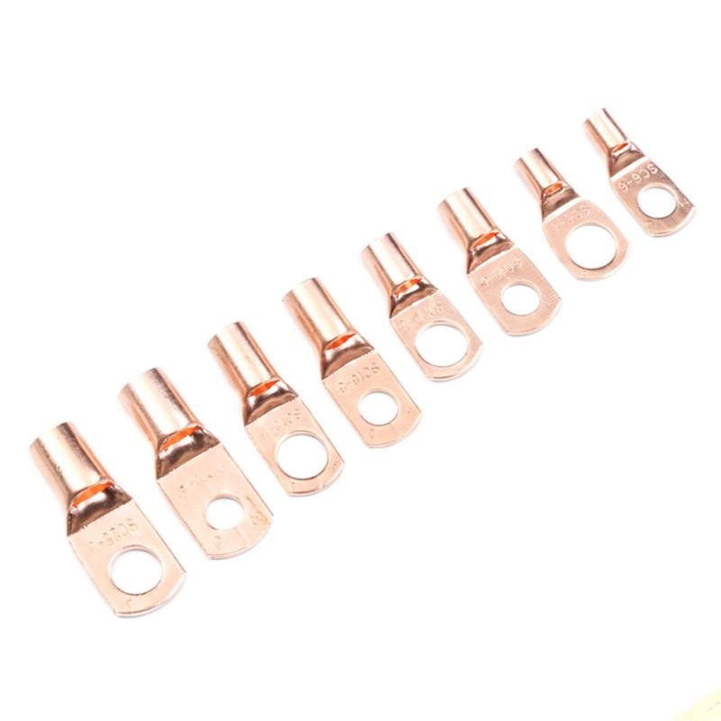 60 Pcs Copper Tube Terminal Set SC25 SC16 SC10 SC6 Series Copper Copper Cable Lug Kit Wire