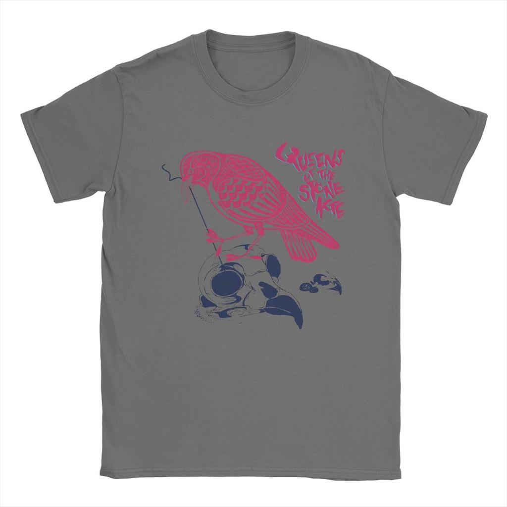 Men's Queens Of The Stone Age T Shirt Cotton Clothing Vintage Short Sleeve Round Collar Tee Shirt Graphic T-Shirt