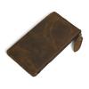 Minimalist Leather Men'S Cowhide Mobile Phone Bag Long, Retro Ultra-Thin Women'S Leather Wallet Clutch Bag