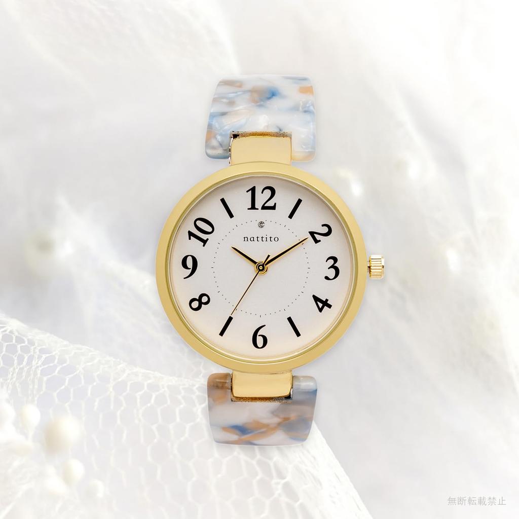 Fieldwork Analog Acetate Bangle Blue Women's Watch, YM119-2,