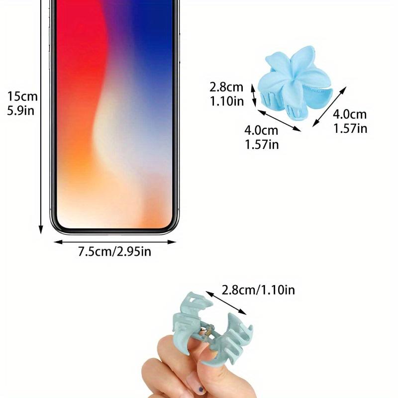 Colorful Marble Printed Candy Color Flower Hair Claws, Bohemian Beach Hair Accessories Claw Clips Hair Clips Hair Jaw