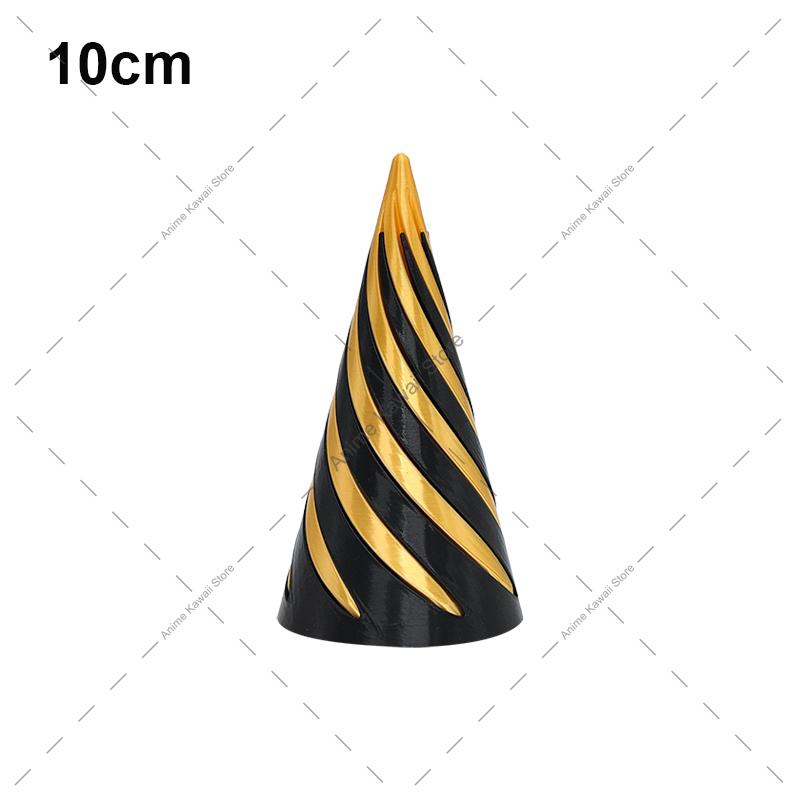 3D Printed Mini Spiral Cone Impossible Pyramid Passthrough Fidget Toy Stress Relief Screw Toys Christmas Tree Desktop Decoration