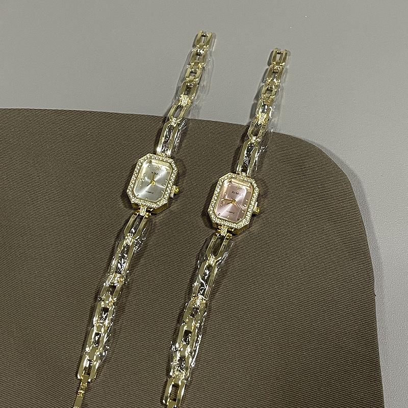 Temperament Haute Women'S Watch Diamond-Encrusted Square Bracelet Watch Fashion Light Luxury Xiaoxiangfeng Watch