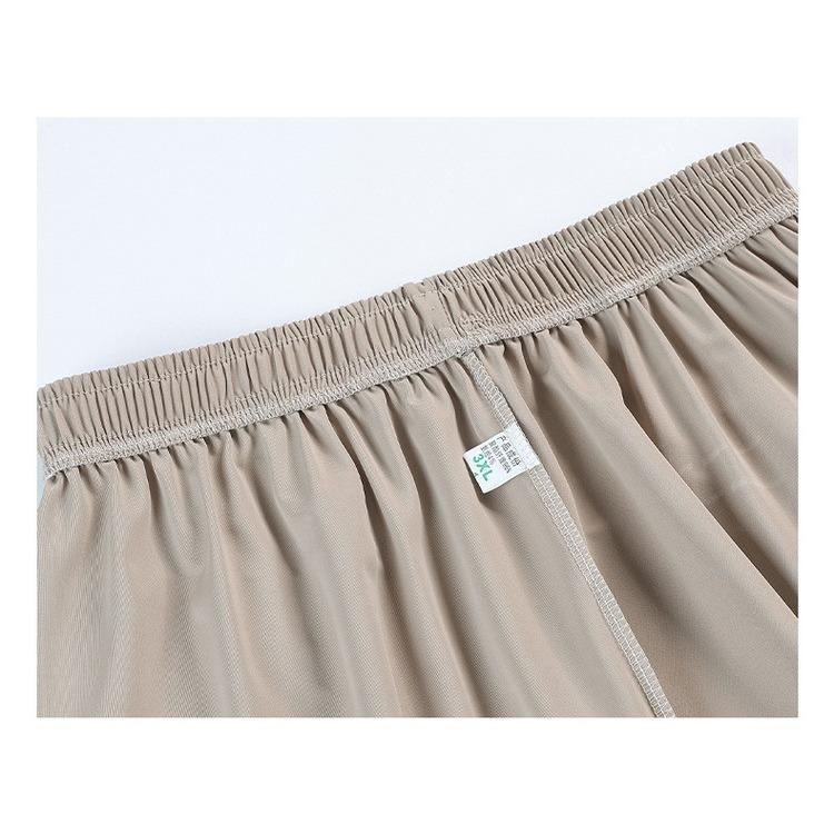 Mutterhose Sommer Cropped Hose Hohe Taille Gerades Bein Mittelalterliche und Ältere Damen Hose Locker Eisseide Hose