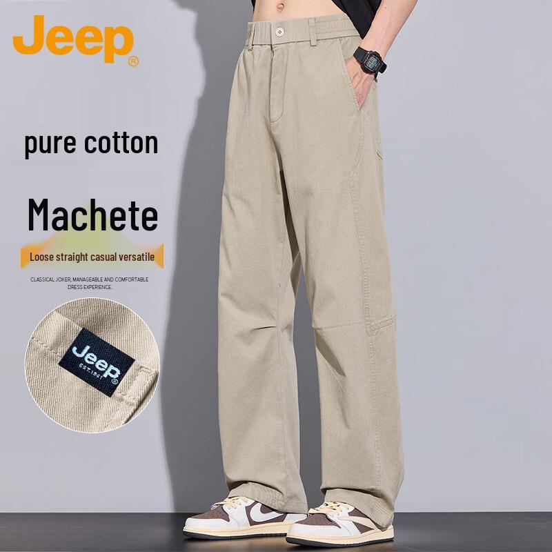 

JEEP Men s Straight Fit Cotton Casual Trousers 2XL