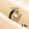Punk Silver Color Black Enamel Sun Moon Star Eye Rings For Women Men Accessories Stainless Steel Ring Open Finger Jewelry Bagues