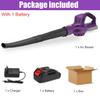 2000W 2 Gears Cordless Electric Air Blower Handheld Leaf Blower Dust Collector Sweeper Garden Power Tools