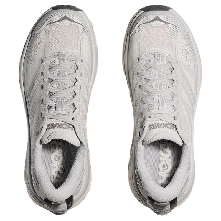 New HOKA ONE ONE Mafate Speed 2 Abrasion Resistant Low Top Casual Running Shoes Unisex Gray 1126851-CYLB