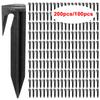 200/100pcs Ground Pegs Ground Anchors Plastic Ground Hooks Boundary Wire Ground Spikes Hooks Nails for Robotic Lawnmowers, Bound