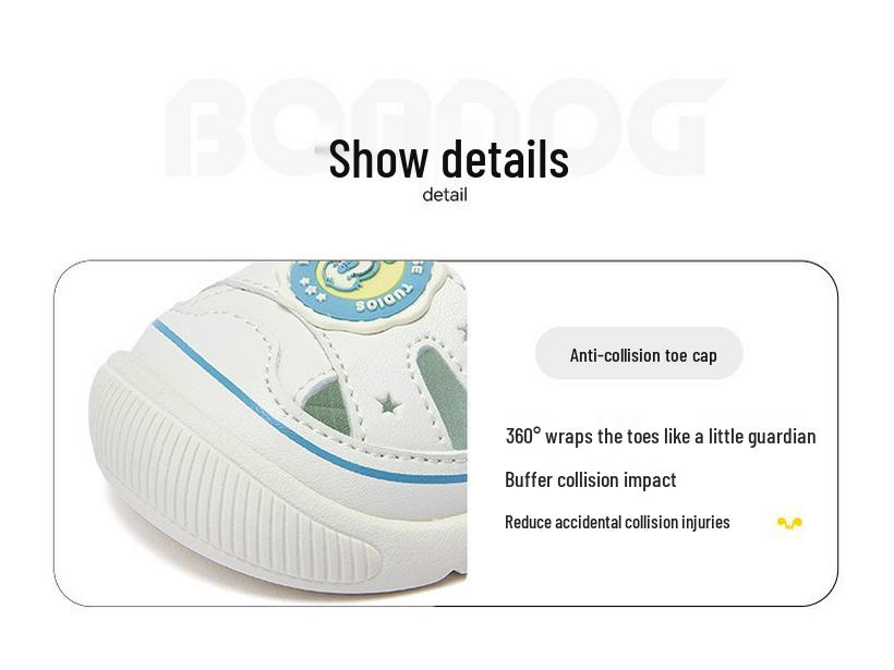 Babu Dou 2025 Summer Breathable Mesh Beach Sandals for Kids