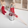 Miniature Dollhouse Cleaning Set with Bucket and Mop