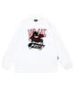 ESCAPEFROM Hip Cat Skateboard Print Long Sleeve White