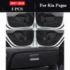 For Kia Pegas 2017-2026 Car Door Anti Kick Pad Glove Box Protection Stickers Mats Scratch Resistant Film Interior Accessories