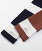 Tobaseu Wool Stripe Scarf (Brick/Ivory)