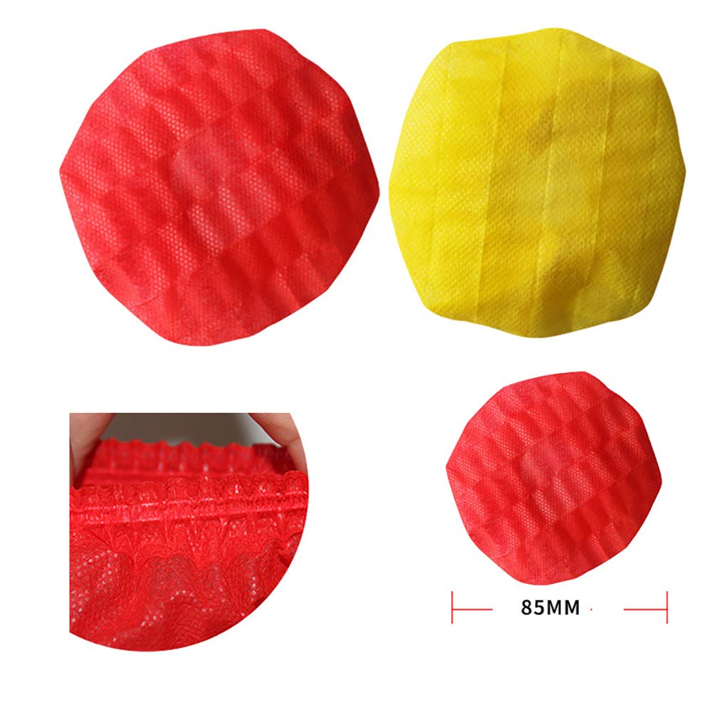 600-Piece Microphone Covers, Microphone Sponges, Noise-Reducing Ball-Shaped Non-Woven Fabric Cover Case Caps for Karaoke (6-Color Blend)