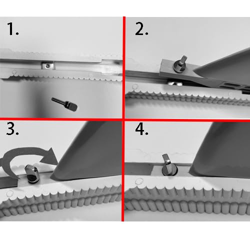 HFEXI Fiberglass Fin (FIBER GLASS FIN) 10” Longboard Center Fin Box Fin 10 inch HF-FB10-CLBLK